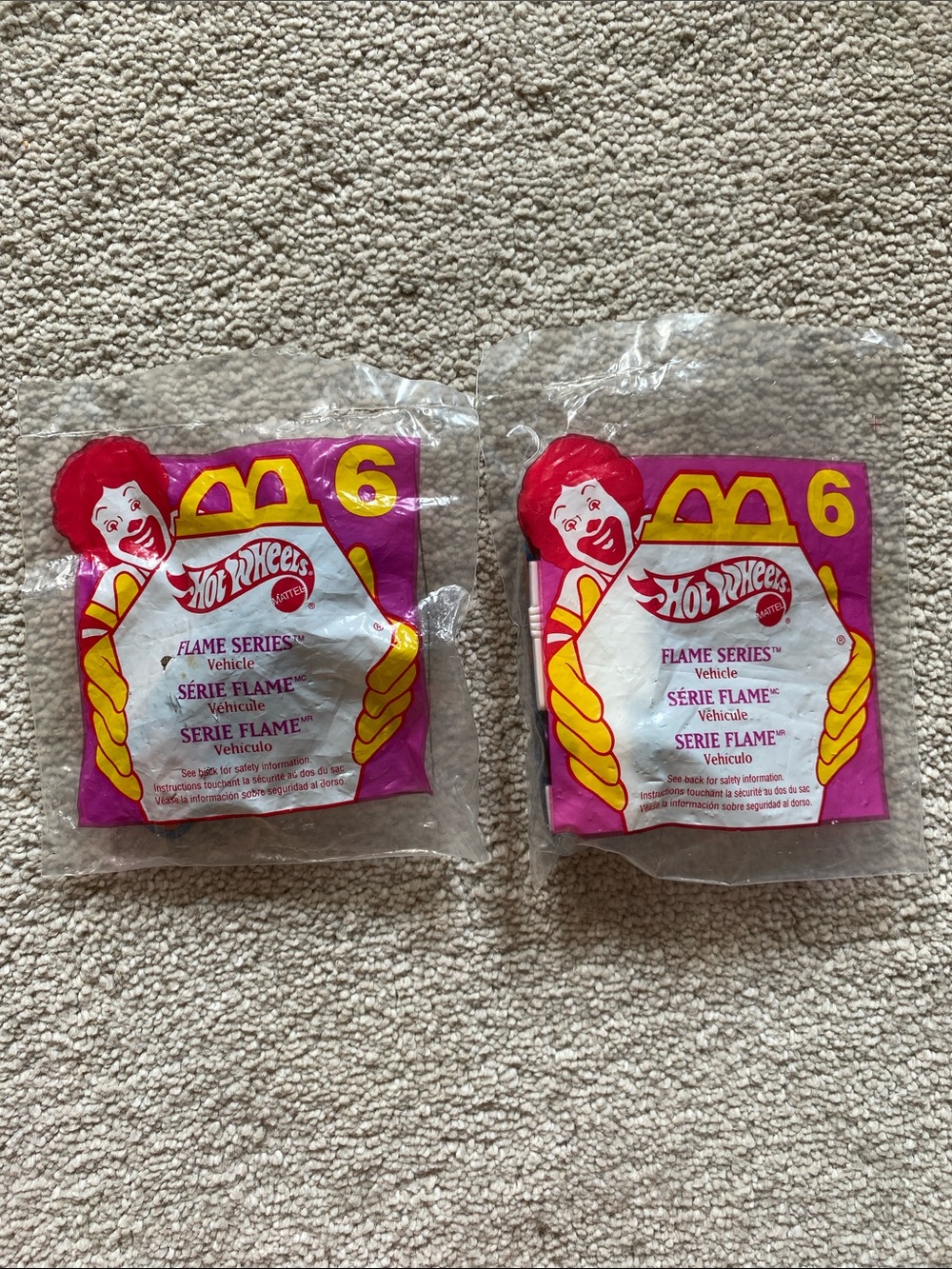 Vintage 1996 McDonald’s Happy Meal Hot Wheels Flame Series